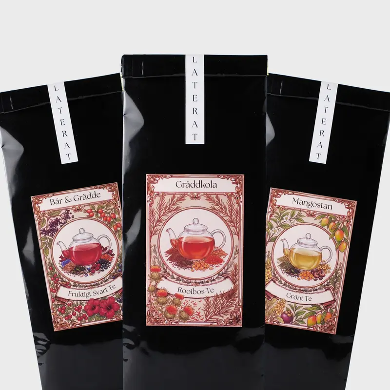 Utvalt Tepaket - Gräddkola, Mangostan och Bär & Grädde - 3 x 100g