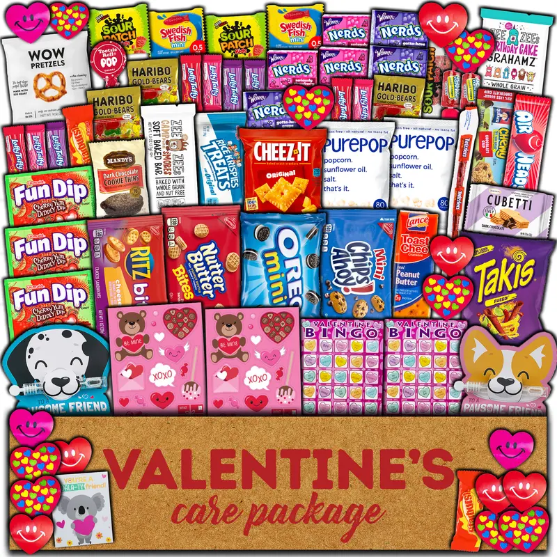 Valentine's Day Snack Box — 70ct Gift Box