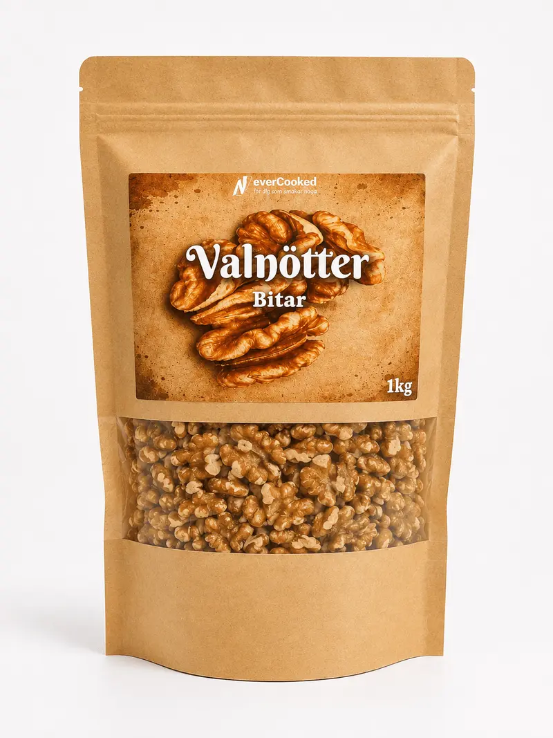 Valnötter i bitar RAW 1kg
