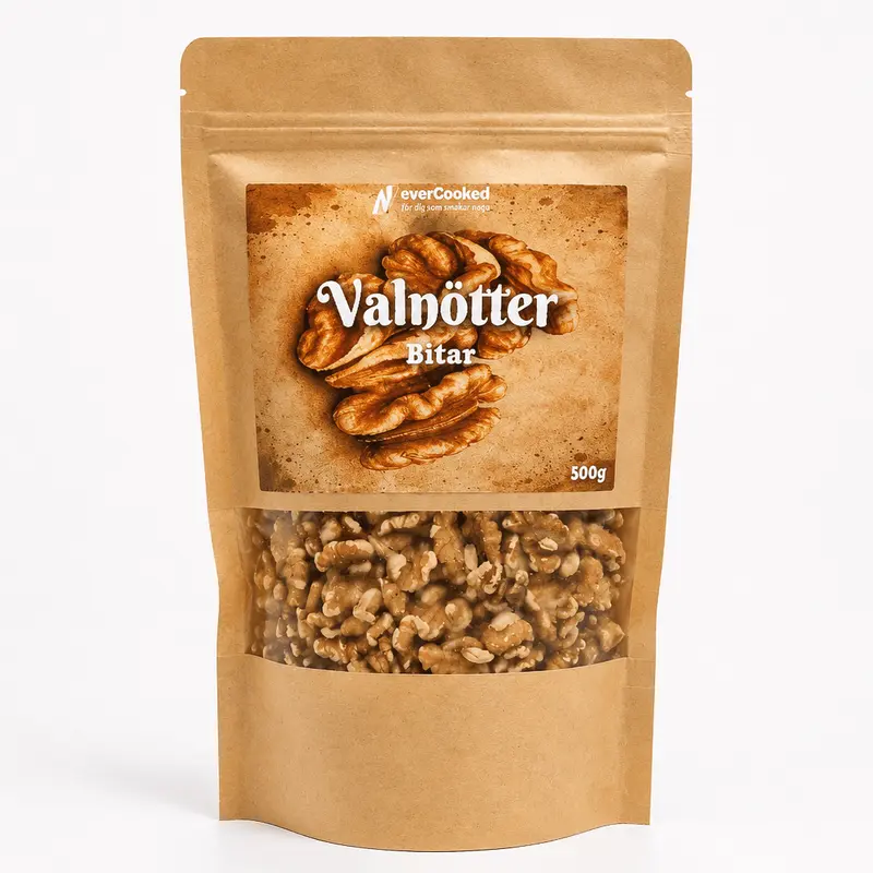 Valnötter i bitar RAW 500g