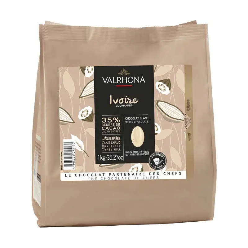 Valrhona Ivoire 35 % vit 1 kg