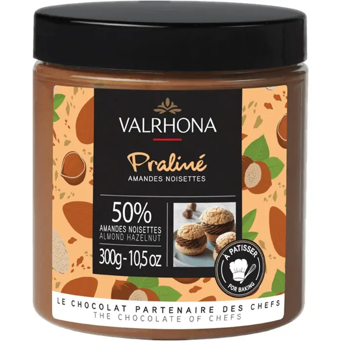Valrhona Praline Mandel/Hassel 50% 300 g