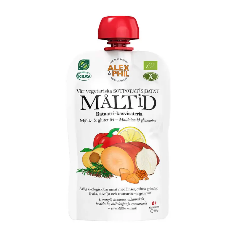 Vegetarisk sötpotatismåltid (6-pack)