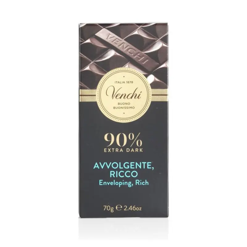Venchi  Mörk choklad 90% 70g