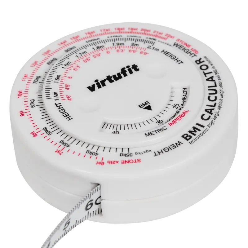 Virtufit Measuring Tape with BMI Calculator, 150 cm