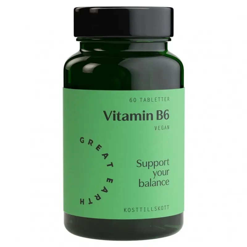 Vitamin B6 - 23 mg 60 tab produkten säljs edaste i fysisk butiken Norra hamn gatan
