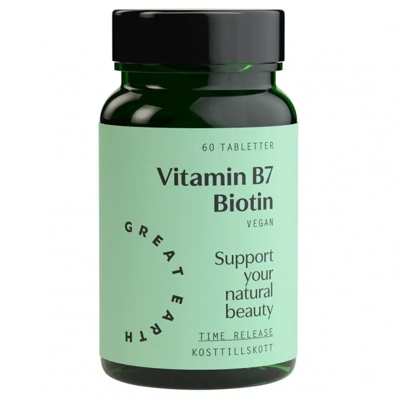 Vitamin B7- Biotin 1000 mcg 60 tab produkten säljs edaste i fysisk butiken Norra hamn gatan