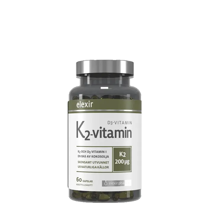 Vitamin K2+D3 200 mcg 60 kapslar