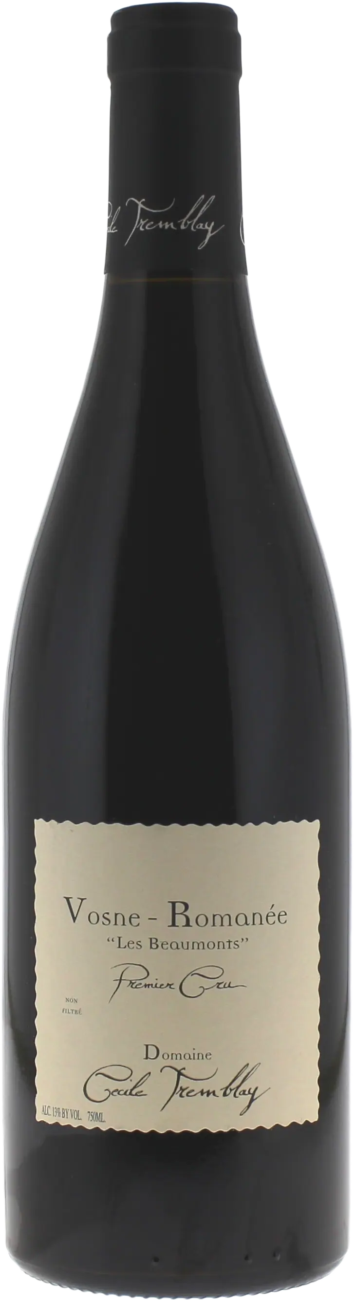 Vosne Romanée 1er Cru Les Beaumonts Domaine Tremblay Cécile, 2018