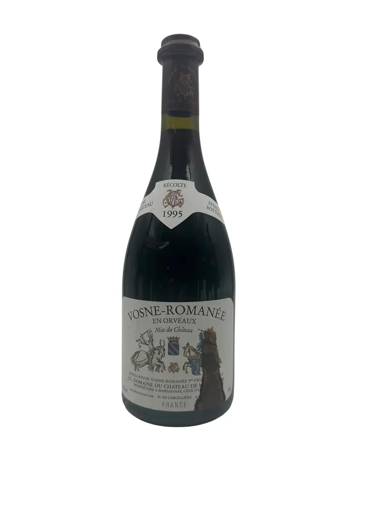 Vosne-Romanée från Château de Marsennay 1995 dålig etikett
