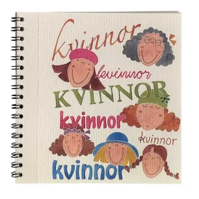 Vykortsalbum Kvinnor kan