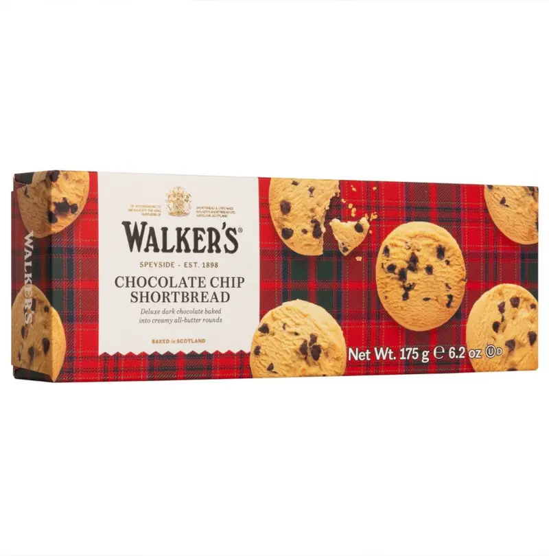 Walkers Chocolate Chip Shortbread – Klassiskt skotskt smörigt kex