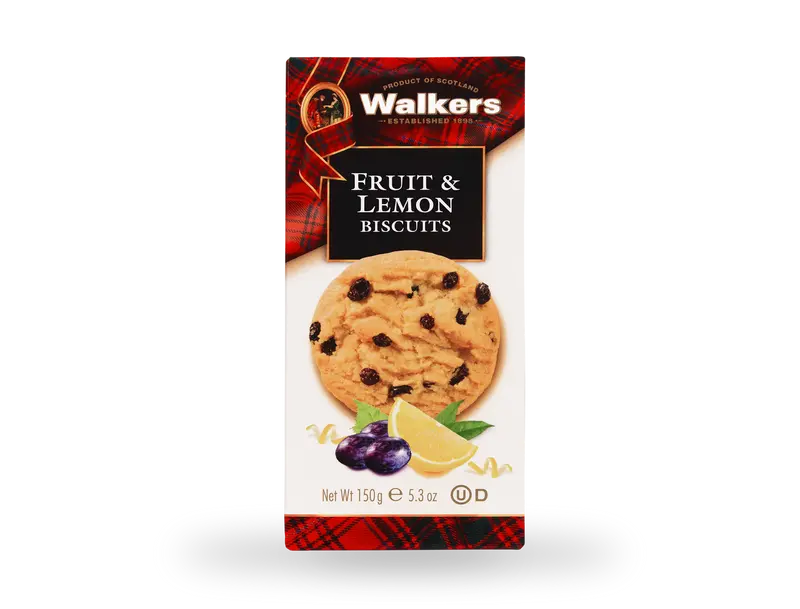 Walkers Fruit & Lemon Biscuits 150g
