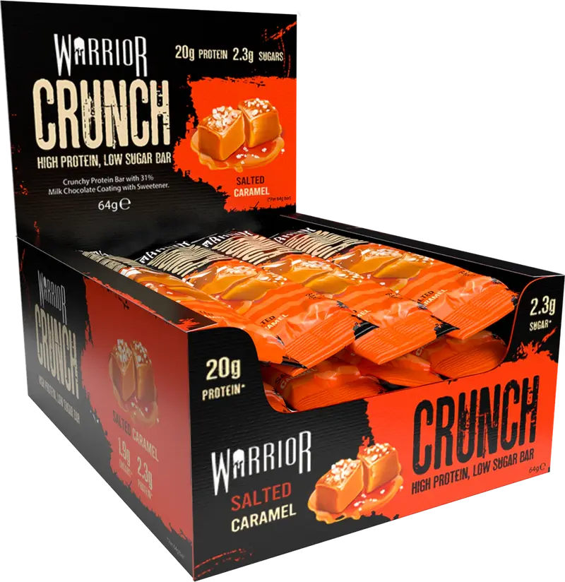 Warrior Crunch Bar - 12 x 64 g Salted Caramel