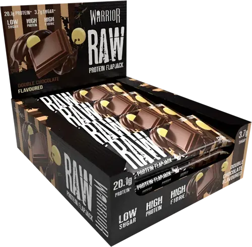 Warrior Raw Protein Flapjack - 12 x 75 g - Double Chocolate