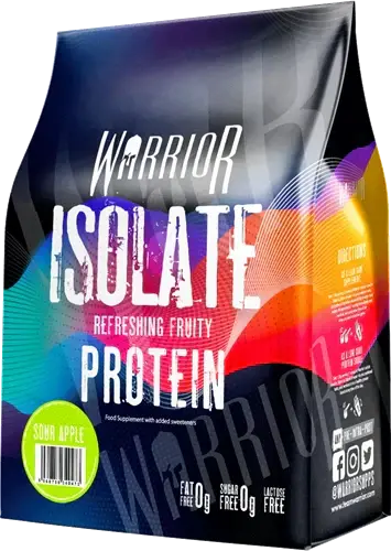 Warrior Vassleisolat Protein - 500 g - Surt Äpple