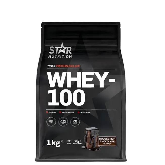 Whey-100 Vassleprotein 1 kg Double rich chocolate
