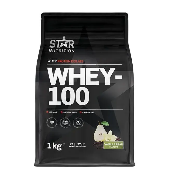 Whey-100 Vassleprotein 1 kg Vanilla-Pear