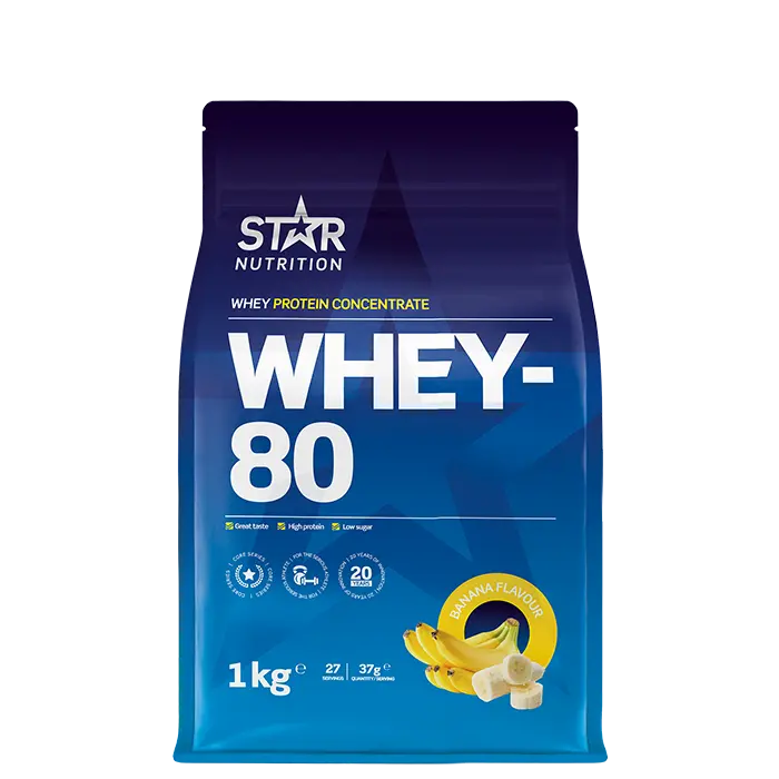 Whey-80 Vassleprotein 1 kg