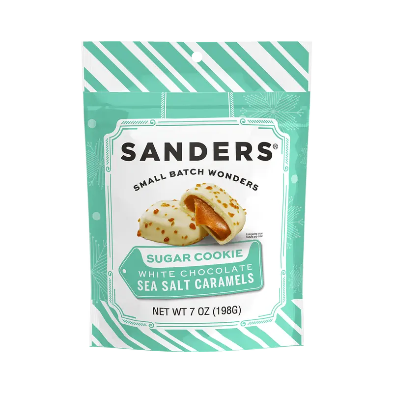 White Chocolate Sugar Cookie Sea Salt Caramel 7oz Pouch