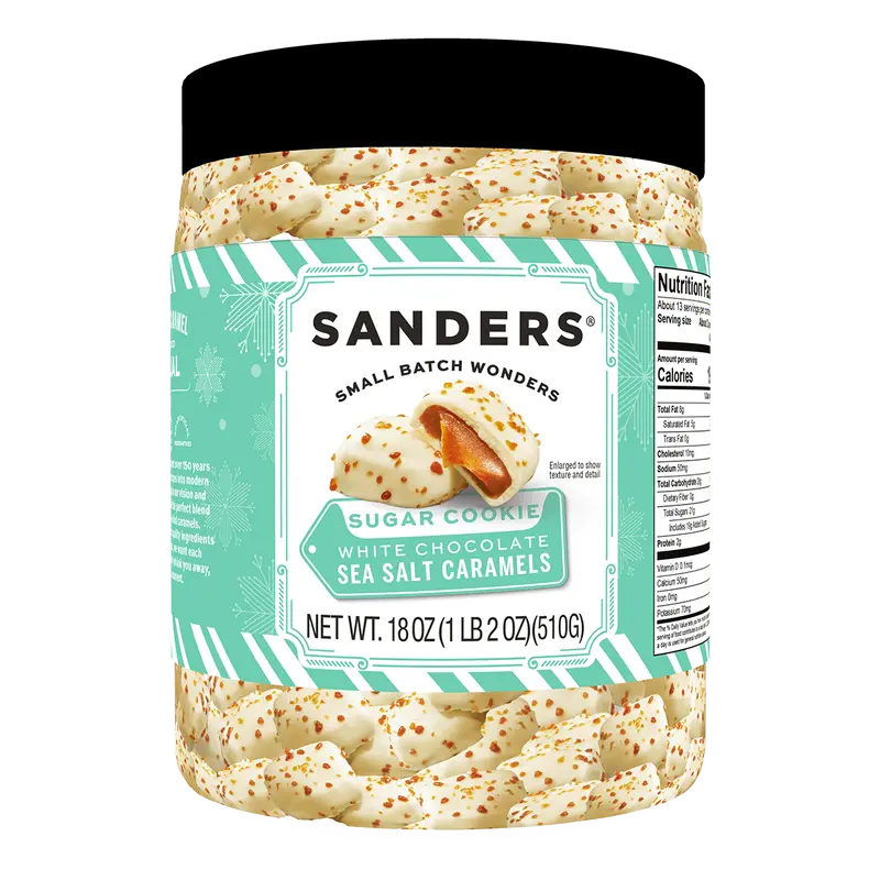 White Chocolate Sugar Cookie Sea Salt Caramel Tub 18oz