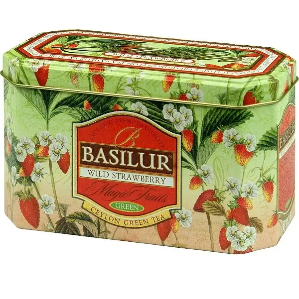 Wild Strawberry Metallask Gastro Tepåsar 20x2g Svart Te med Smak