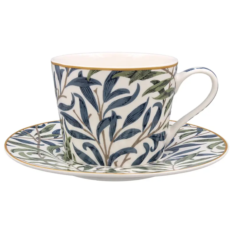 William Morris Willow Bough | Kopp med fat i finaste porslin