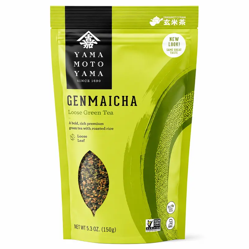 Yamamotoyama Genmaicha Grönt Te med Rostat Ris 150g