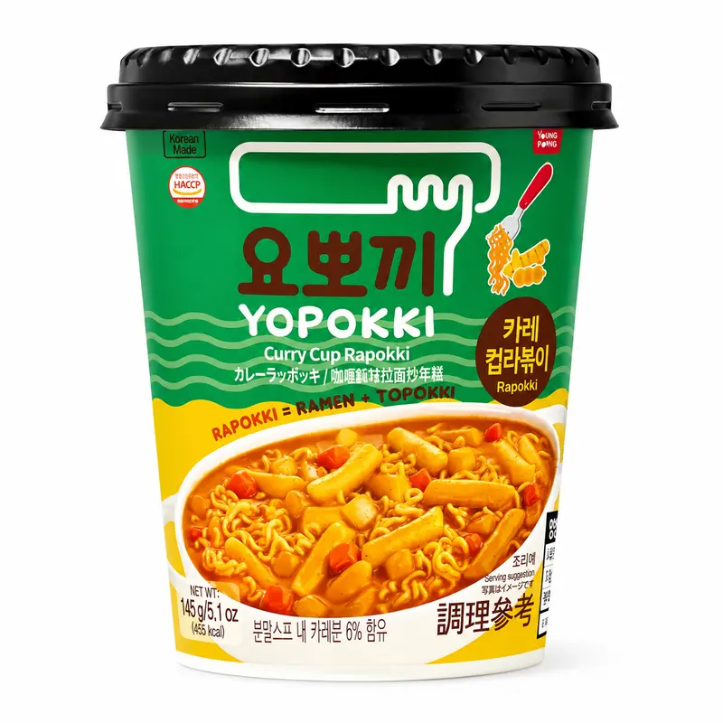 Youngpoong Yopokki Curry Rapokki Cup 145g