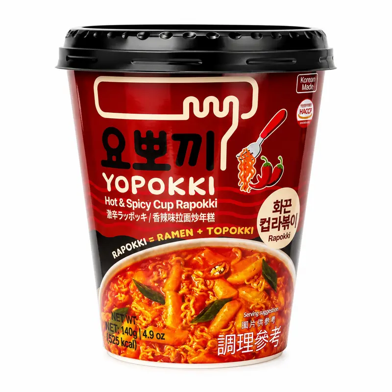Youngpoong Yopokki Hot Spicy Rapokki Cup 145g