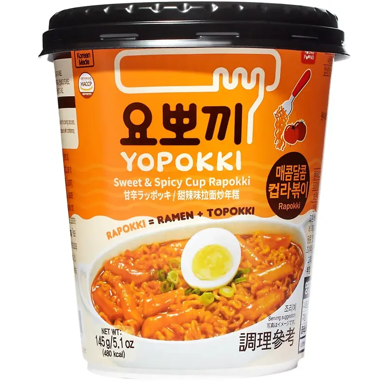 Youngpoong Yopokki Sötstark Topokki med Nudlar 145g