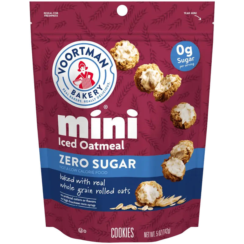 Zero Sugar Mini Iced Oatmeal Cookies