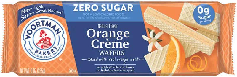Zero Sugar Orange Crème Wafers