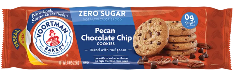 Zero Sugar Pecan Chocolate Chip Cookies