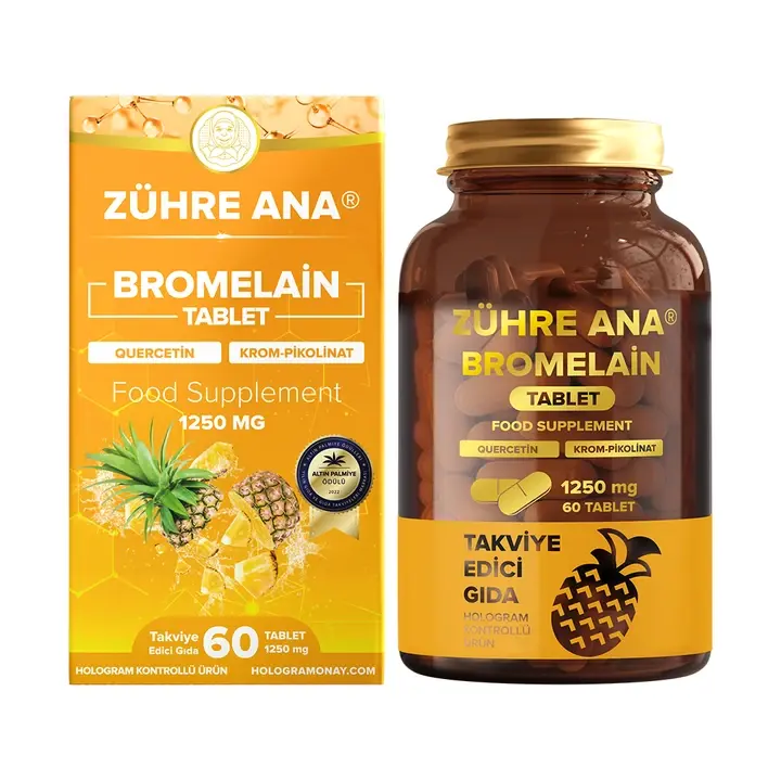 Zühre Ana Bromelaintabletter (1250 mg, 60 st)